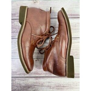 GUESS Brown Leather Ankle Boots Men Size 8M Dress Shoes